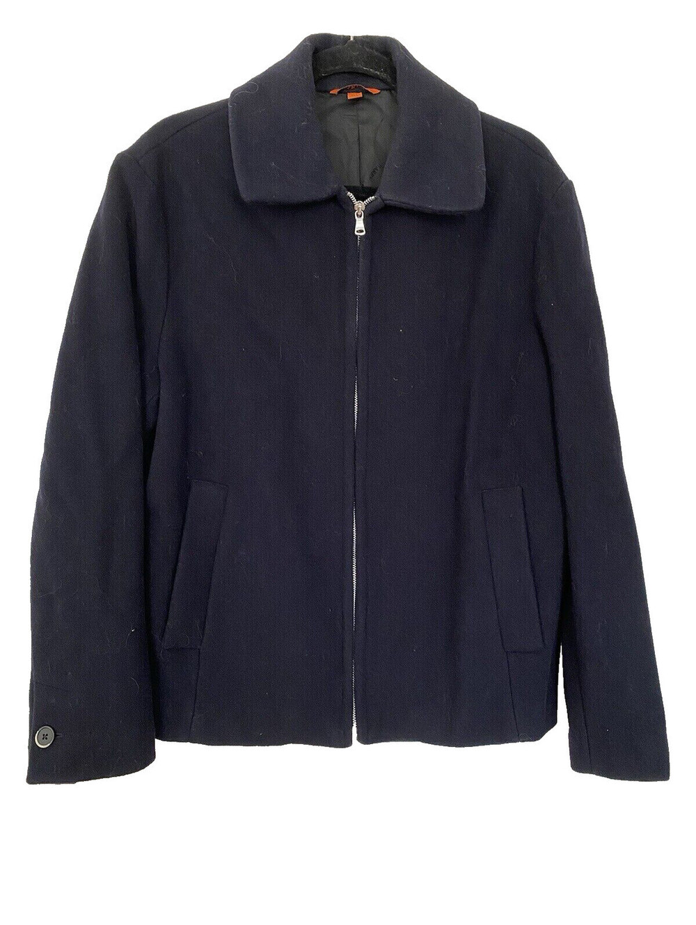 Barena Venezia Fatoto Gafaro Blue Wool Jacket Coat Mens US S (Italy 46)